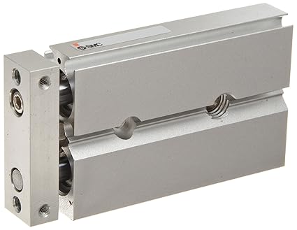 Smc Cxsjm6 10 Aluminum Air Cylinder With Guide Rod Plate Slide Bearing Compact Switch Ready Rubber Cushion 6 Mm Bore Od 10 Mm Stroke 4 Mm Rod Od M3 X 0 5 Industrial Air