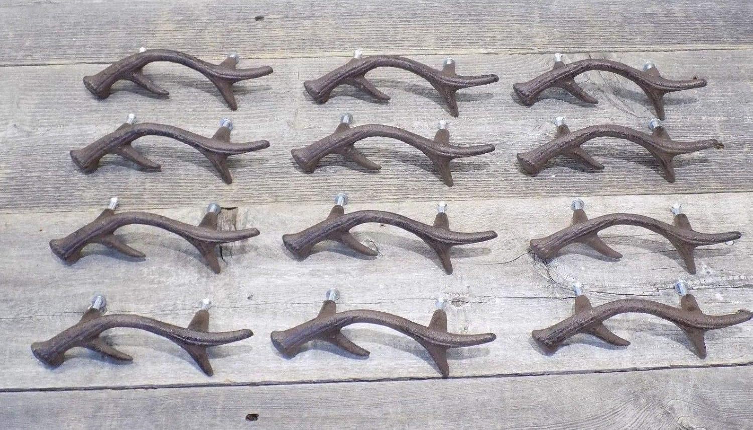 12 Handles Pulls Deer Antler Drawer Cabin Man Cave Door Dresser