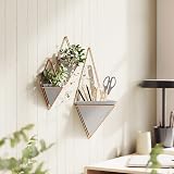 Umbra Trigg Small Set of 2 Concrete Wall Planters - Modern Decor view 3