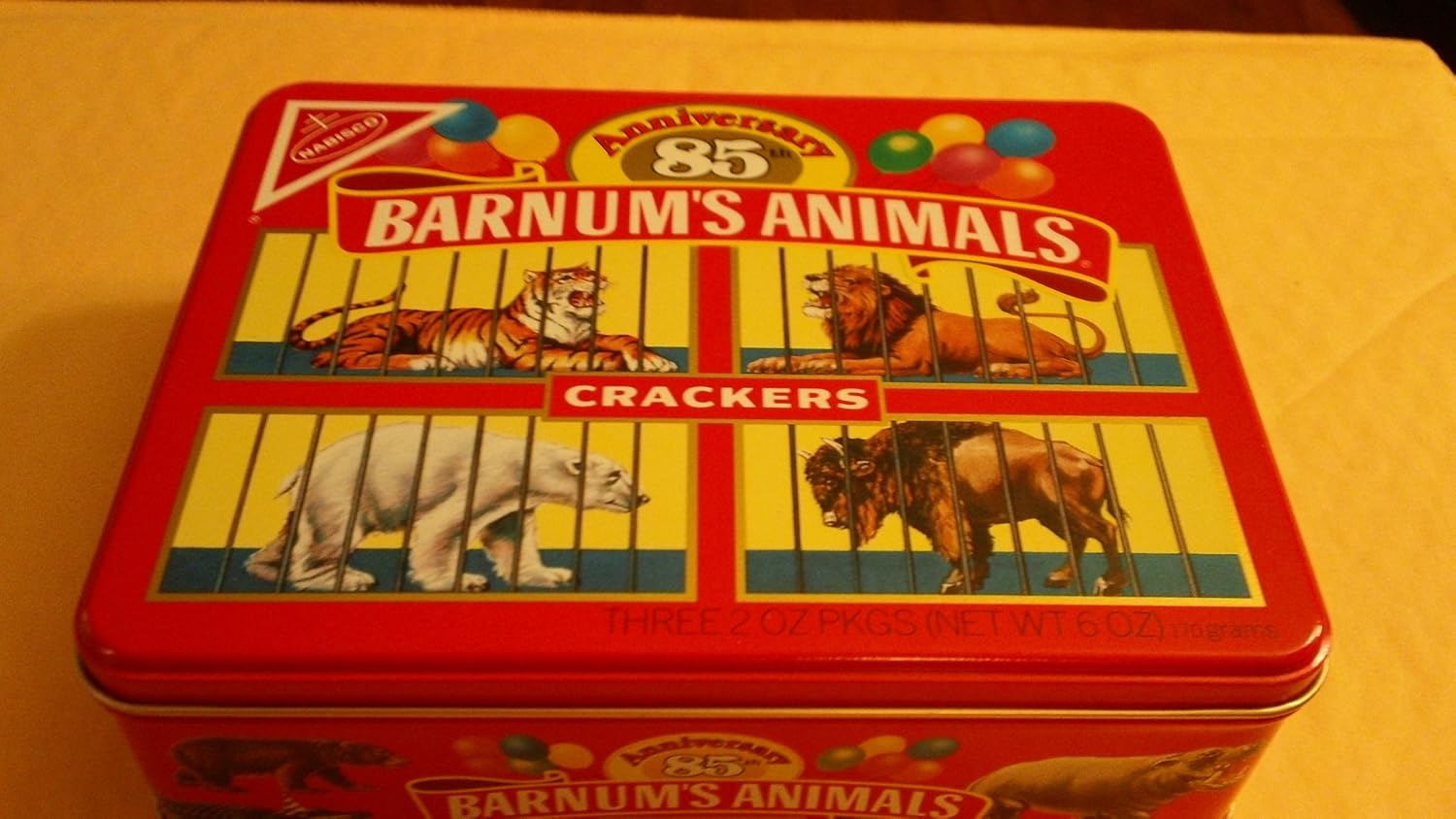 Barnum's Animals Crackers Keepsake Tin Nabisco 1987