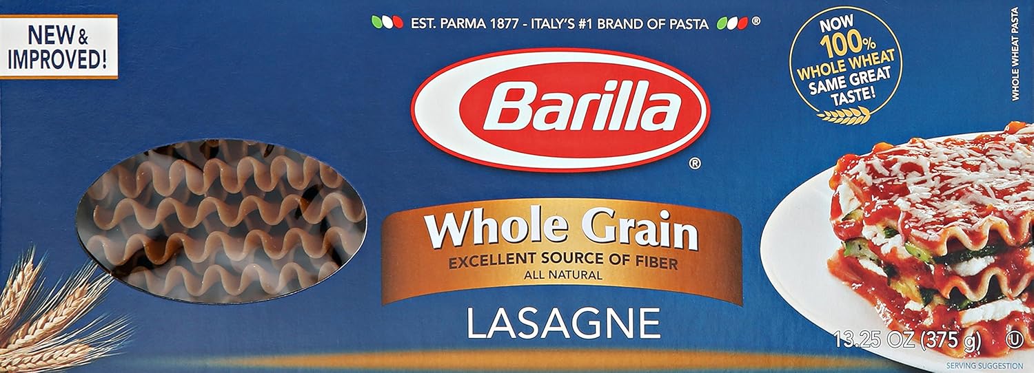 Barilla Whole Grain Pasta, Lasagne, 13.25 Ounce