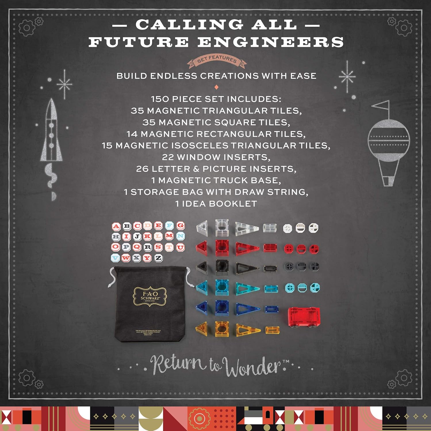 fao schwarz magnetic building tiles