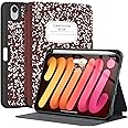 Supveco Case for iPad Mini 7 (A17 Pro) 2024/iPad Mini 6 2021 8.3 Inch with Pencil Holder-[Auto Wake/Sleep],Slim Protective Case with Soft TPU Back Cover for iPad Mini 7th/6th Generation(Wine)