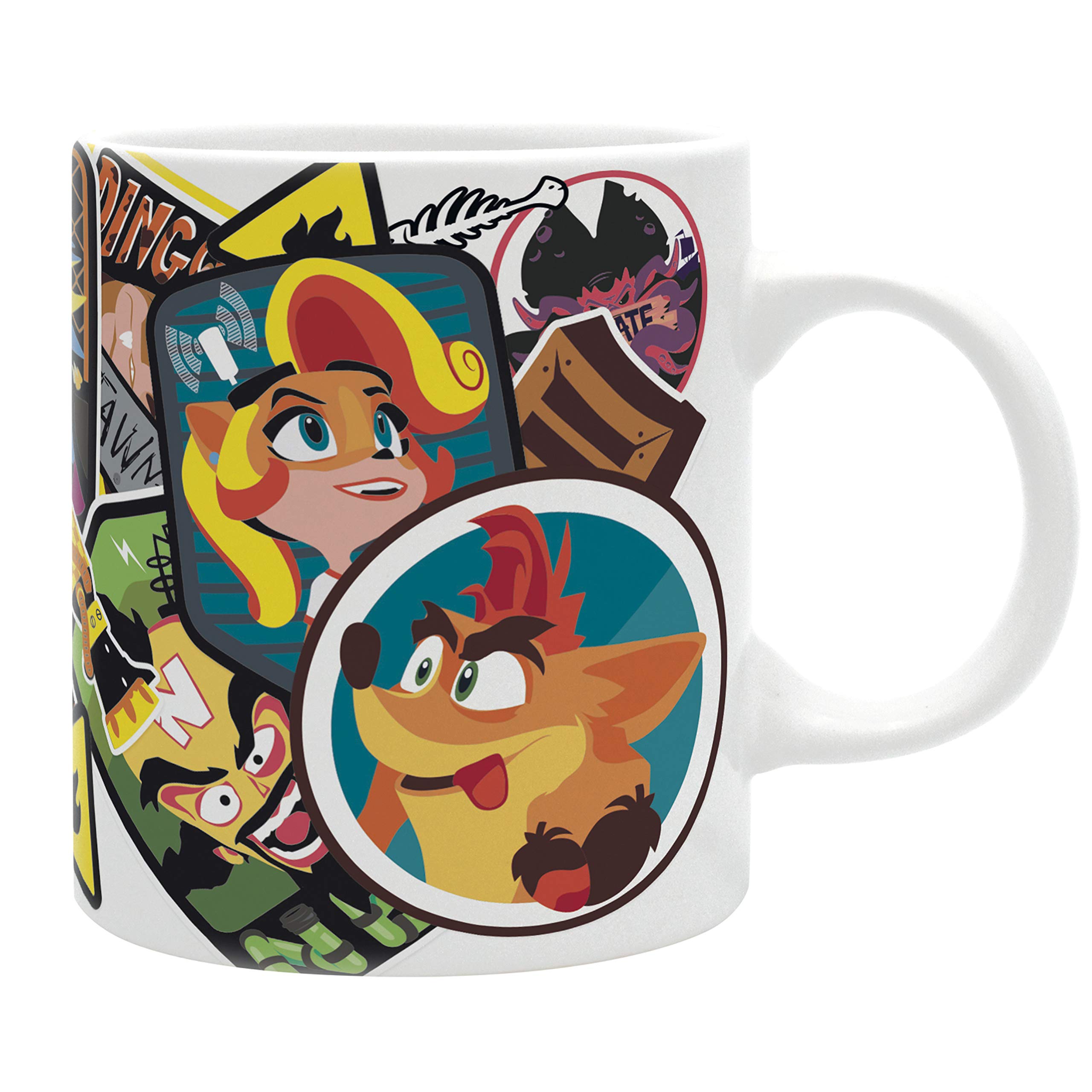 ABYSTYLE Crash Bandicoot Sticker Crash Mug
