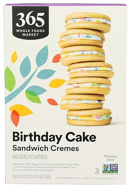 365 BY WHOLE FOODS MARKET, BIRTHDAY CAKE SANDWICH...