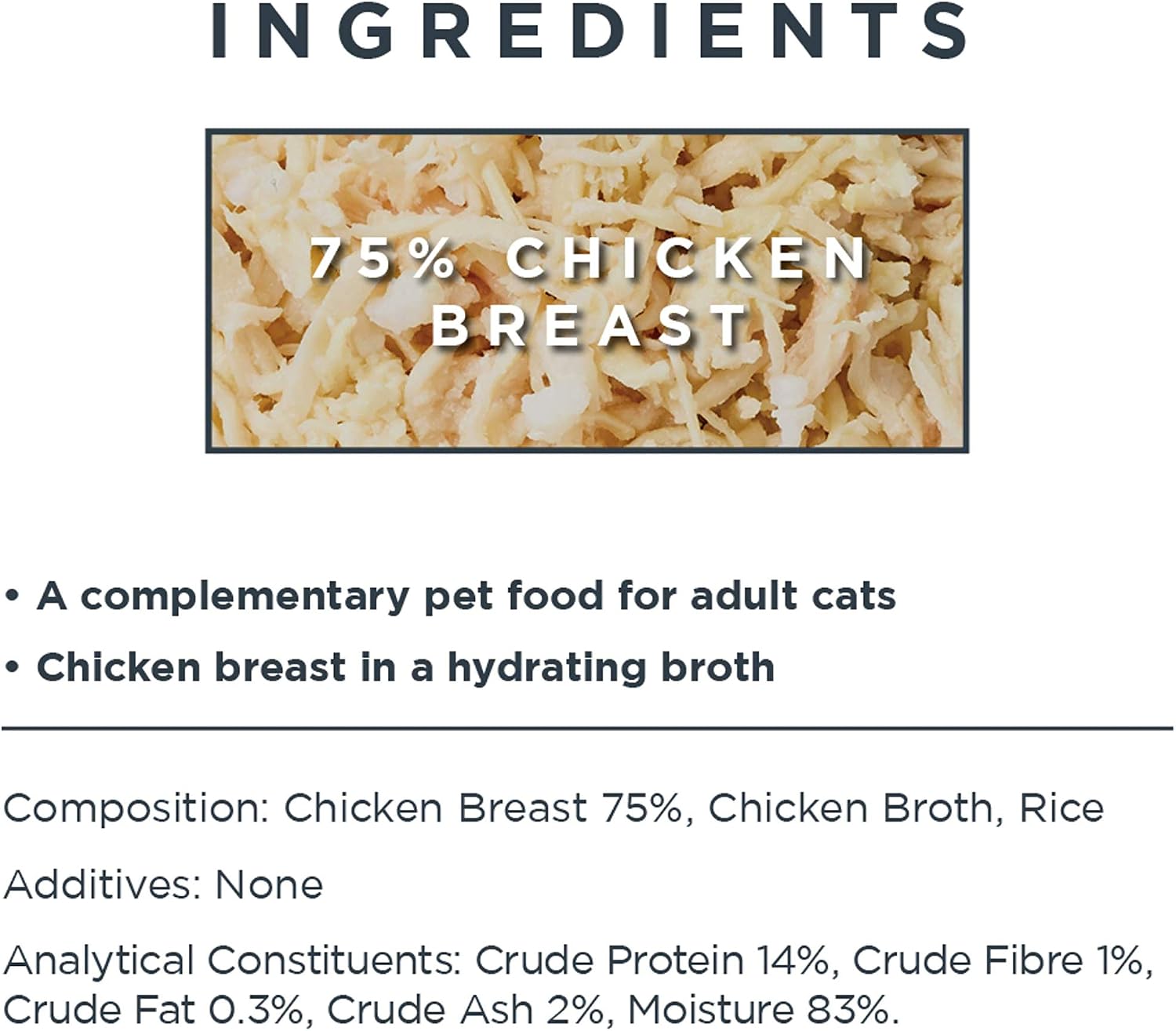 Encore 100% Natural Wet Cat Food, Chicken Breast in 70g Tin, (Pack of 16), 70 g (Pack of 16) - Image 5