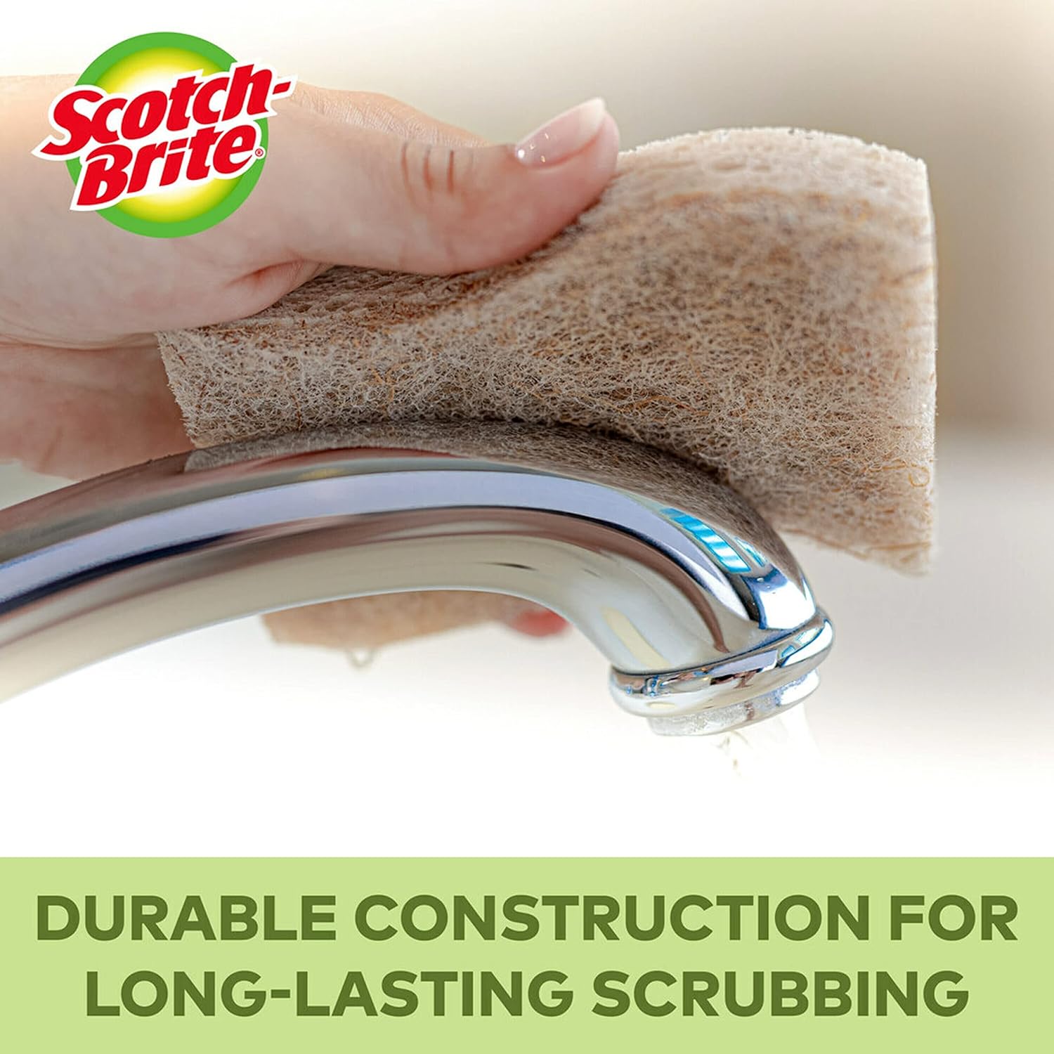 Scotch-Brite Greener Clean Non-Scratch Scrub Sponges, 6 Scrub Sponges: Health & Personal Care