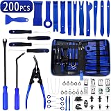 Wetado 200Pcs Trim Removal Tool Kit with 120Pcs Clips Blue