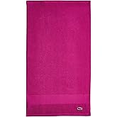 Lacoste Heritage 100% Supima Cotton Hand Towel, Magenta, 16" x 30" – Highly Absorbent & Quick Drying, Premium Super Soft Bath Towel, Bathroom Essential, Gift for All Occasions, Machine Washable