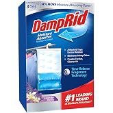 DampRid Lavender Vanilla Hanging Moisture Absorber, 16 oz., 3 Pack - Eliminates Musty Odors for Fresher, Cleaner Air, Ideal Moisture Absorbers for Closet, Blue, Small