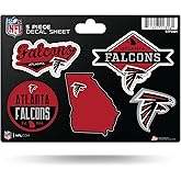 Rico Industries NFL 5-Pc Sticker Sheet