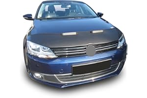 AB3-00267 Hood Bra for VW Jetta 6 VI 2010-2018 Bonnet Bra Front End Nose Mask STONEGUARD Protector Tuning Black