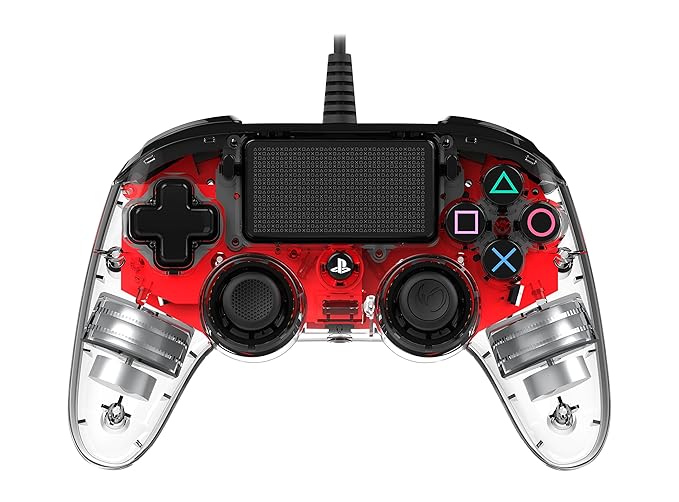 Nacon Wired Illuminated Compact Controller For Ps4 Orange Playstation Official Licensed Product Amazon In Video Games