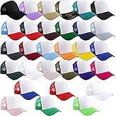 Skyebed 30 Pcs Kids DIY Sublimation Trucker Hats Mesh Baseball Caps Adjustable Trucker Cap for Boys Girls Outdoor