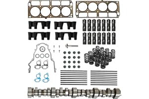 GPQ E1840P Sloppy Stage 2 Camshaft Kit Lifters Gasket Set Fit For Chevrolet Avalanche Silverado Tahoe GMC Yukon Sierra 1999-2013 Gen III/IV LS LS1 LS6 LS2 LQ4 LQ9 4.8L 5.3L 5.7L 6.0L 6.2L Vortec Trucks V8
