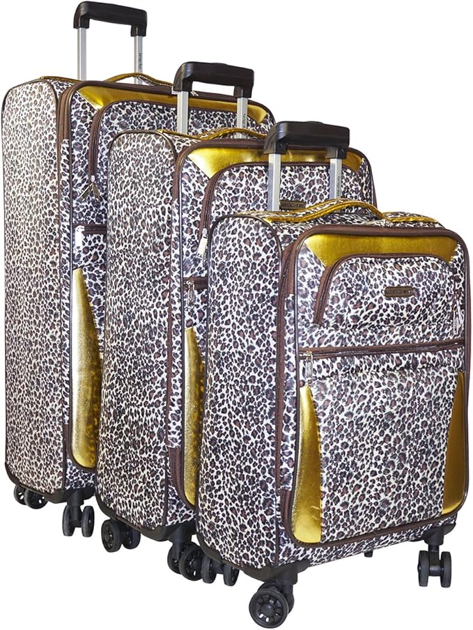 J Garden 3 Piece Luggage Set (Animal Print) Amazon.ca Clothing