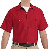 Red Kap Mens Short Sleeve Enhanced Visibility Work ShirtShirt