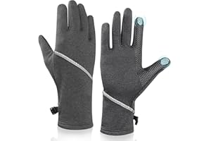 Tiny Chou Winter Gloves Women Men, Warm Gloves Cold Weather, Touchscreen Thermal Gloves for Running Cycling Driving Hiking