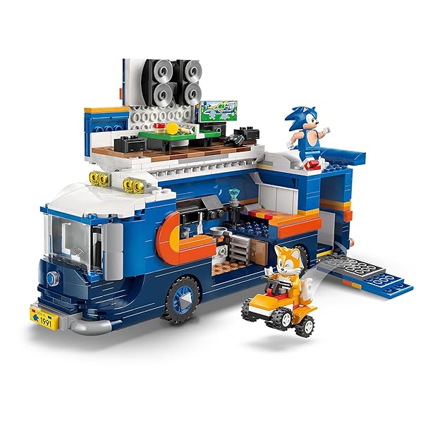 LEGO SONIC THE HEDGEHOG TEAM SONIC COMMAND TRUCK BUILDING TOY – PRETEND PLAY VEHICLE W/5 FIGURES FOR BOYS & GIRLS, AGES 8+ – TOY BUILDING BLOCKS FOR KIDS – GIFT IDEA FOR BIRTHDAYS – 77006