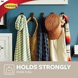 Command Large Brushed Nickel Metal Hook, Damage Free Hanging, 2.2kg Hold, view 3