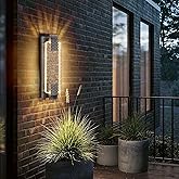 camuucci Dusk to Dawn Outdoor Light,15.7 Inches LED Porch Lights Outdoor Waterproof Modern Outside Sconce Wall Mount for Door
