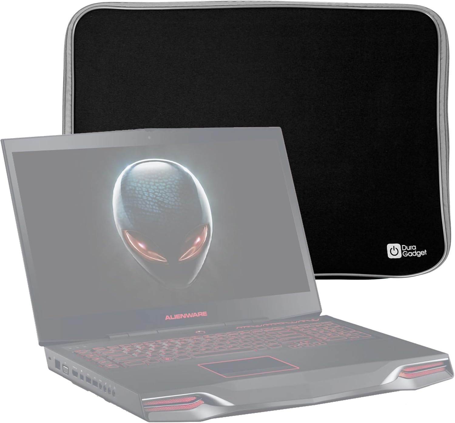 DURAGADGET Black Soft Neoprene Protective Zip Case Suitable for use