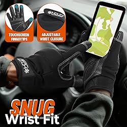 HANDLANDY Winter Work Gloves with Grip for Men