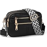 TANTOMI Crossbody Bags for Women, 6-Pockets Cross Body Purse, Vegan Leather Handbags Shoulder Bag for Travel, Gifts for Women