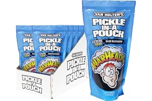 Van Holten's Pickles - Jumbo WARHEADS Blue Raspberry Pickle-In-A-Pouch - 12 Pack