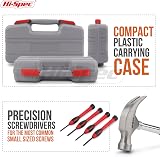 Hi-Spec 39 Piece Small Tool Kit Red with Carry Case Home Office view 4