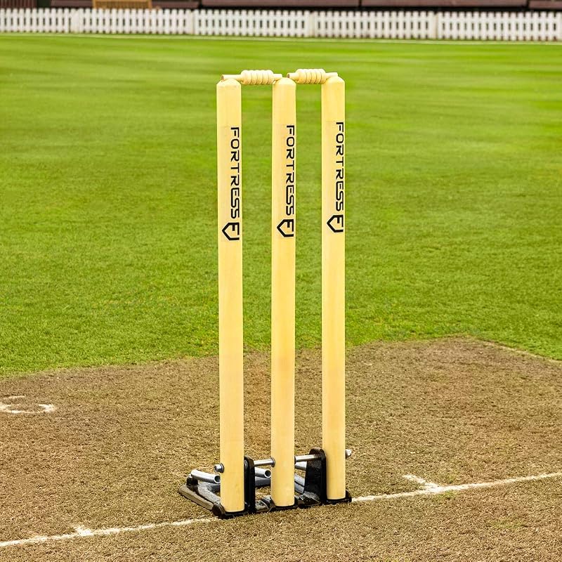 FORTRESS Springback Cricket Stumps 28in ICC Regulation Premium Wood