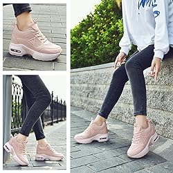 AONEGOLD Women's Platform Sneakers Wedges High Top