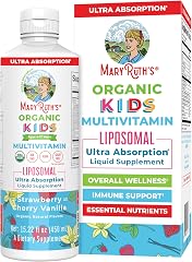 MARYRUTH'S Organic Kids Multivitamin Liposomal, 15.22 oz, Immune Support | Sugar Free, Immune Support, Bone Health, Cognitive