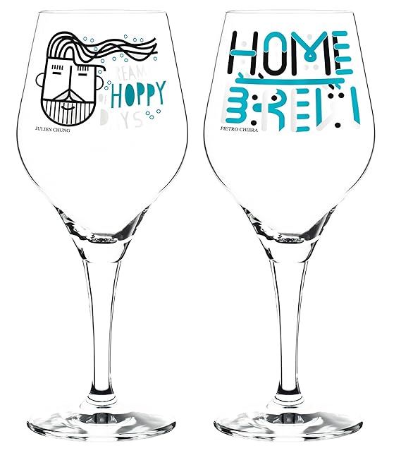 RITZENHOFF Craft Beer Design Bierglas 2er Set mit je 5 Bierdeckeln | 3370001 Chiera und 3370002 Chung | Kollektion Frühjahr 2