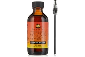 Sunny Isle Jamaican Black Castor Oil Eyelash & Eyebrow Growth Serum, Orange, 2 Ounce
