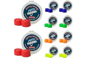 Earvolution Floating Putty Buddies Ear Plugs for Swimming - Invented by an Ear Physician - Moldable, Premium Silicone - Floats on Water- Waterproof - Made in The USA - 10 Pack - Assorted