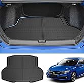 Powerty Only Fit for Trunk Mat Honda Civic Sedan 2016-2021 All Weather TPO Rear Cargo Liner (Not for 2-Doors Models, Not Fit for Hatchback)