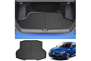 Powerty Only Fit for Trunk Mat Honda Civic Sedan 2016-2021 All Weather TPO Rear Cargo Liner (Not for 2-Doors Models, Not Fit for Hatchback)