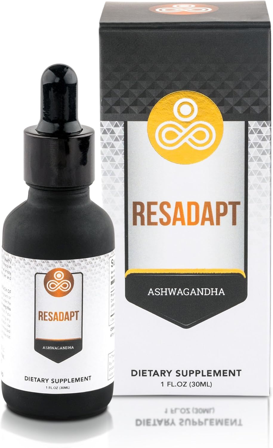 Premium Ashwagandha Supplement Resadapt - Powerful Adaptogenic Herbal Extract - Liquid Drops for Best Absorption - Non-GMO - Vegan - Immune System & Energy Boost - Anti-Anxiety Action: Health & Personal Care