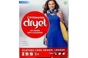 dryel At-Home Dry Cleaner Starter Kit, Gentle Laundry Care for Special Fabrics and Dry-Clean-Only Clothes, 2 Load Capacity