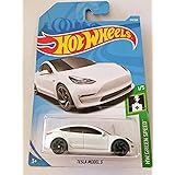 Hot Wheels 2019 HW Green Speed Tesla Model 3 174/250, White