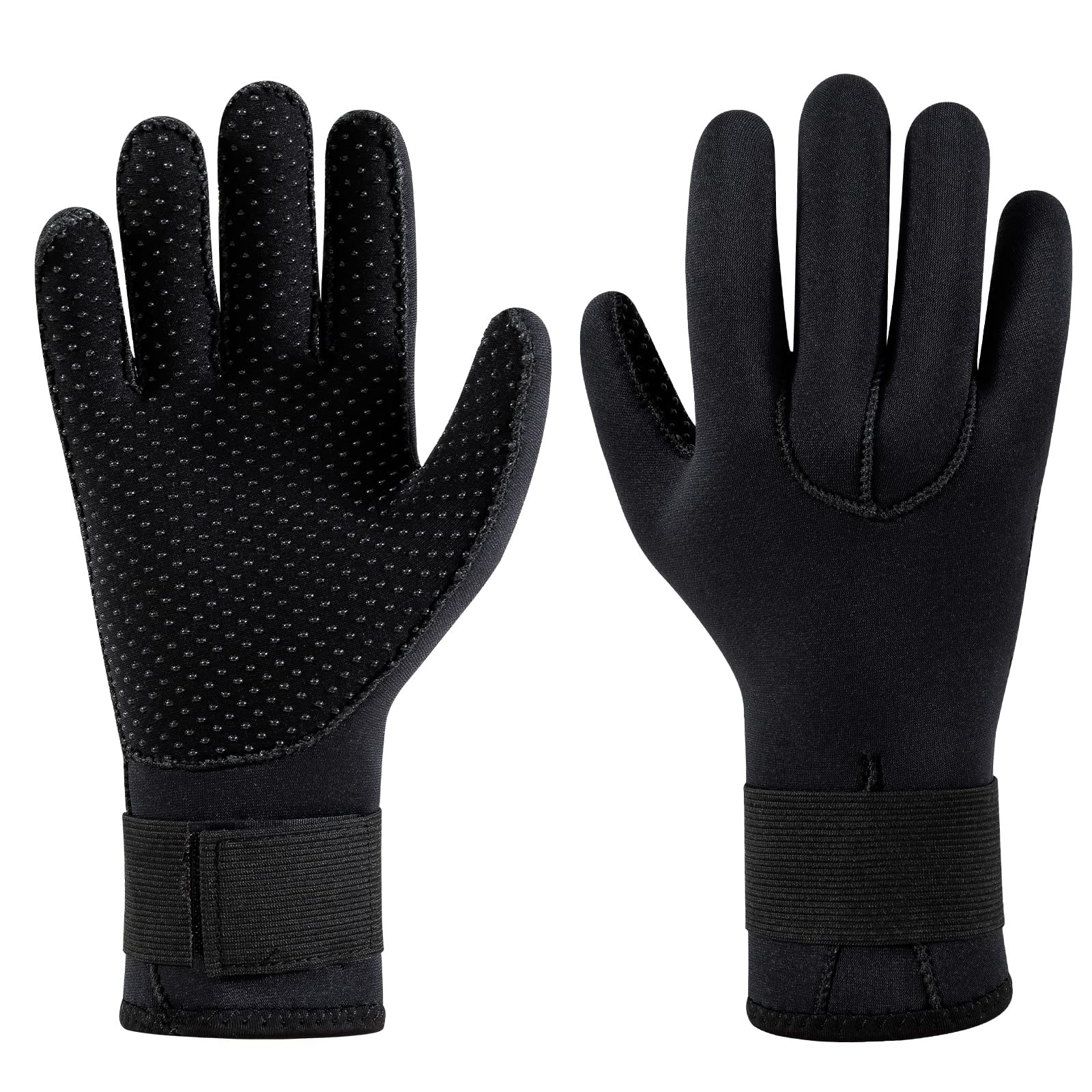 YDQUANI Neoprene Gloves 5 mm Wetsuit Gloves Anti-slip Thermal Diving Gloves for Women Men Snorkelling Open Water Swimming Surfing