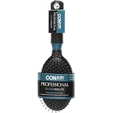Conair Pro Hair Brush with Wire Bristle, Cushion Base, Colors May Vary