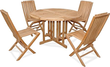 drop leaf table with folding chairs