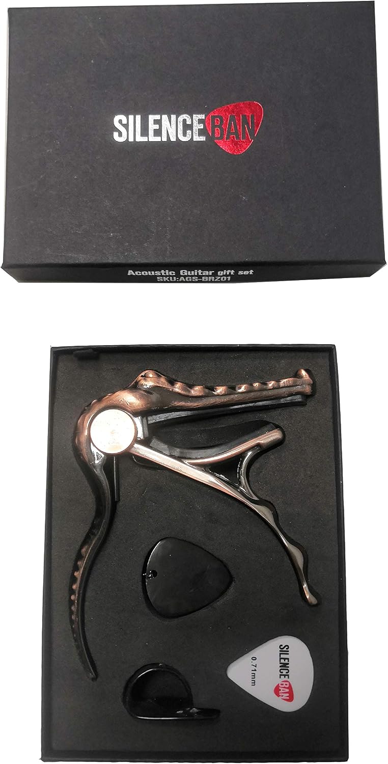Cejilla de cocodrilo 4 en 1 de bronce para regalo de guitarra acústica y  bajo eléctrico Silenceban Guitarras y accesorios Instrumentos musicales  futakuchi-hakata.com