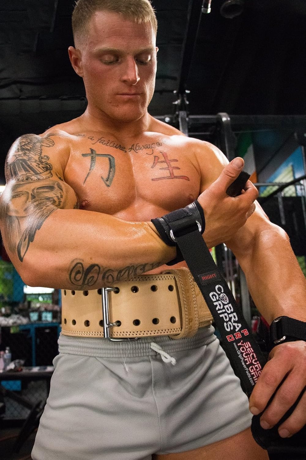 Cobra Grips PRO Best Weight Lifting Gloves Heavy Duty Straps Alternative to Power Lifting Hooks For Deadlifts With Built in Adjustable Neoprene Padded Wrist Wrap Support Bodybuilding : Sports & Outdoors