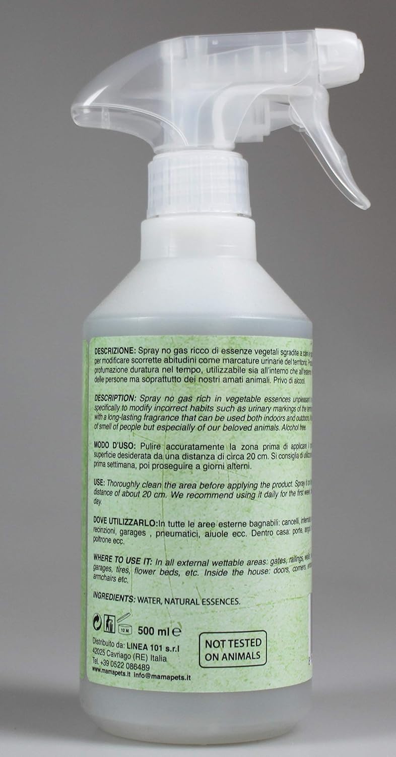 Mama Pets Repellent Plant Repellent for Dogs and Cats 500ml, Indoor and Outdoor Urine Spray, transparent, 500 ml - Image 4