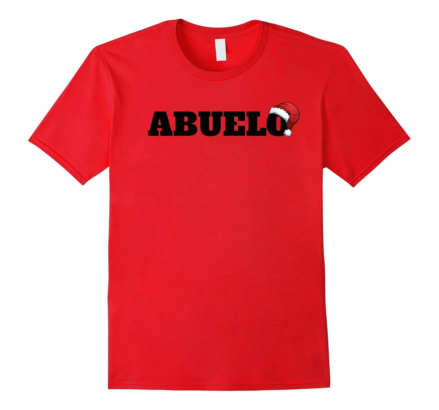 Abuelo Christmas Hat T-Shirt Grandfather Father-Rose