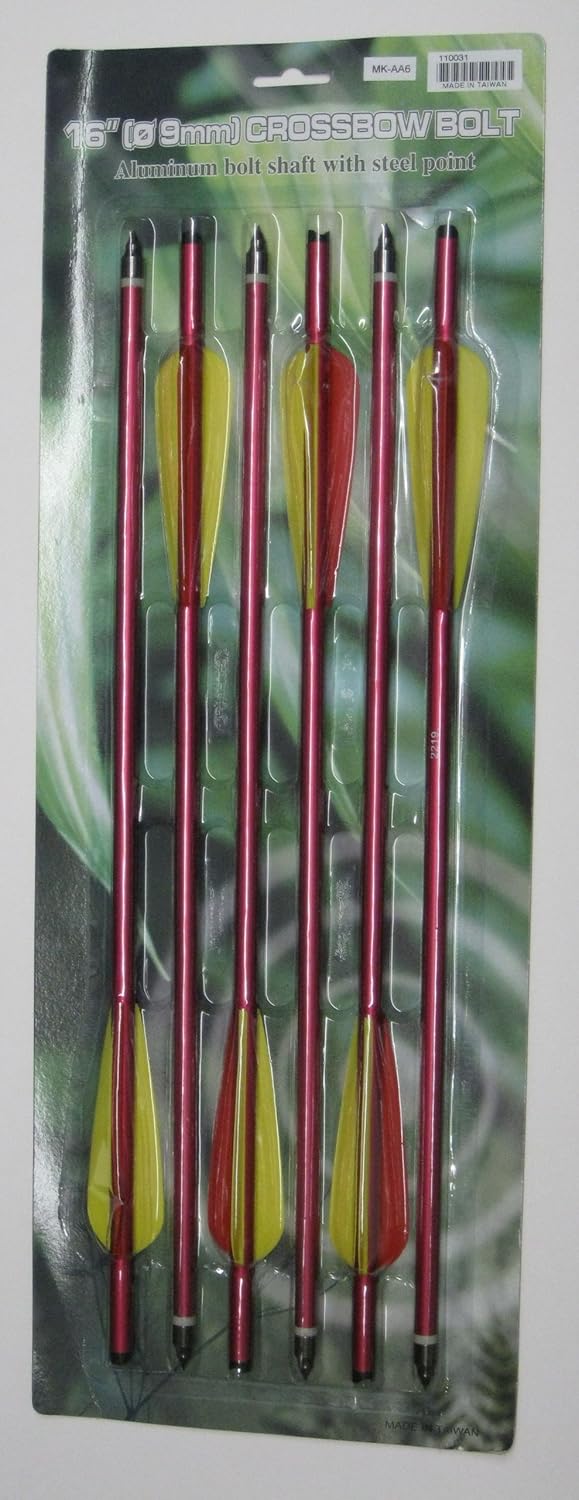 6) 16 Inch Aluminum Crossbow Arrows / Bolts Sports