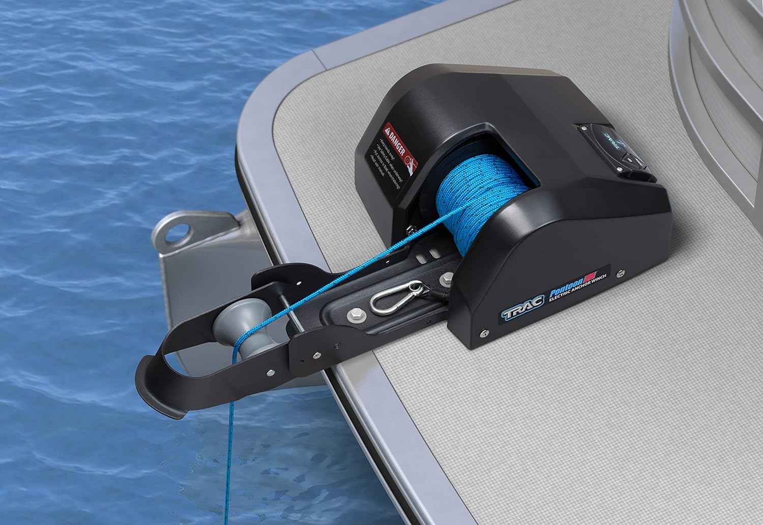 Trac Outdoor Products Pontoon 35 Electric Anchor Winch Amazon Co Uk Car Motorbike